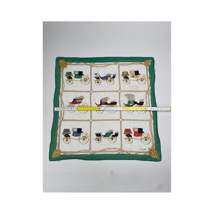 Celine Green Silk Silk Handkerchief image 5
