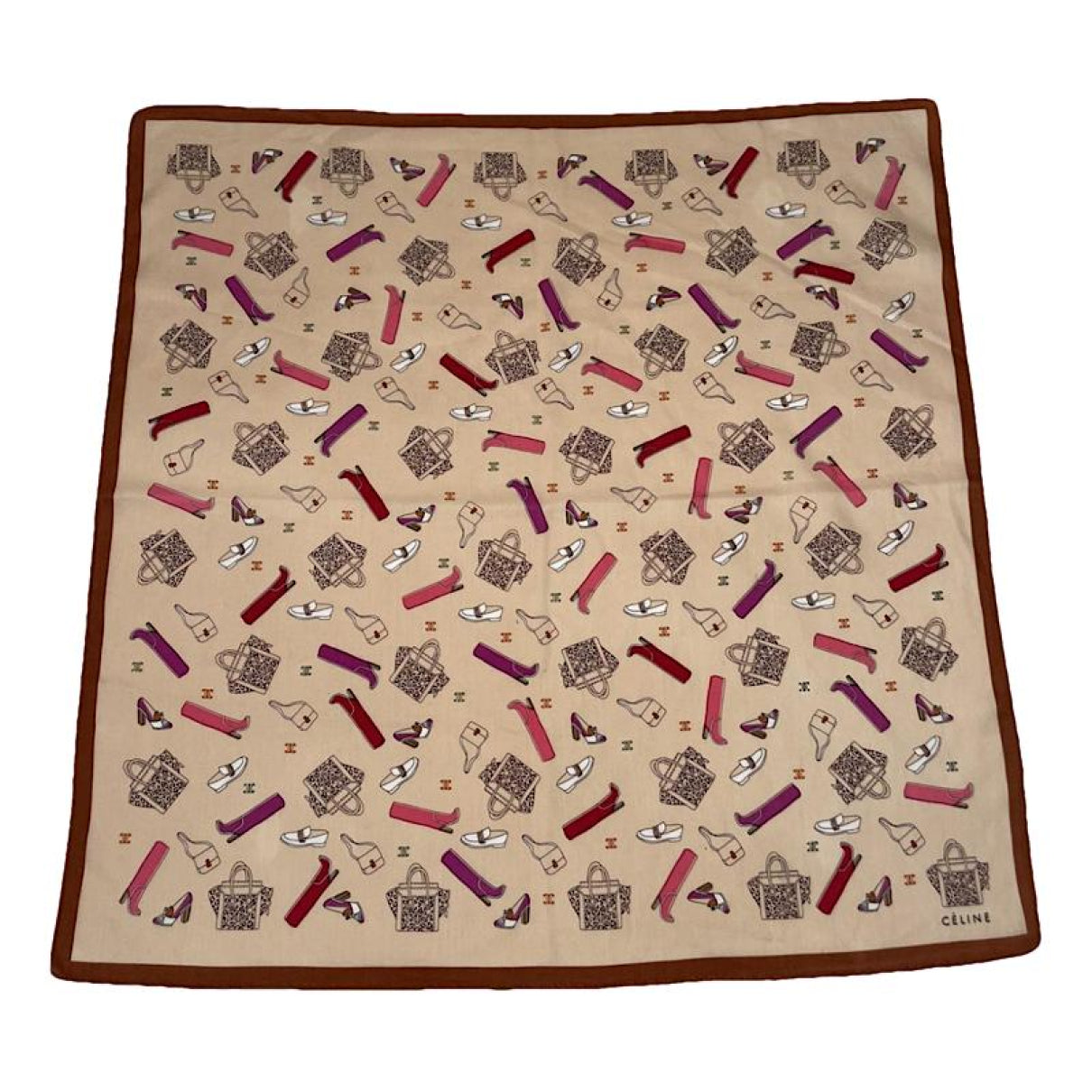 Celine Multicolour Silk Silk Handkerchief image 1