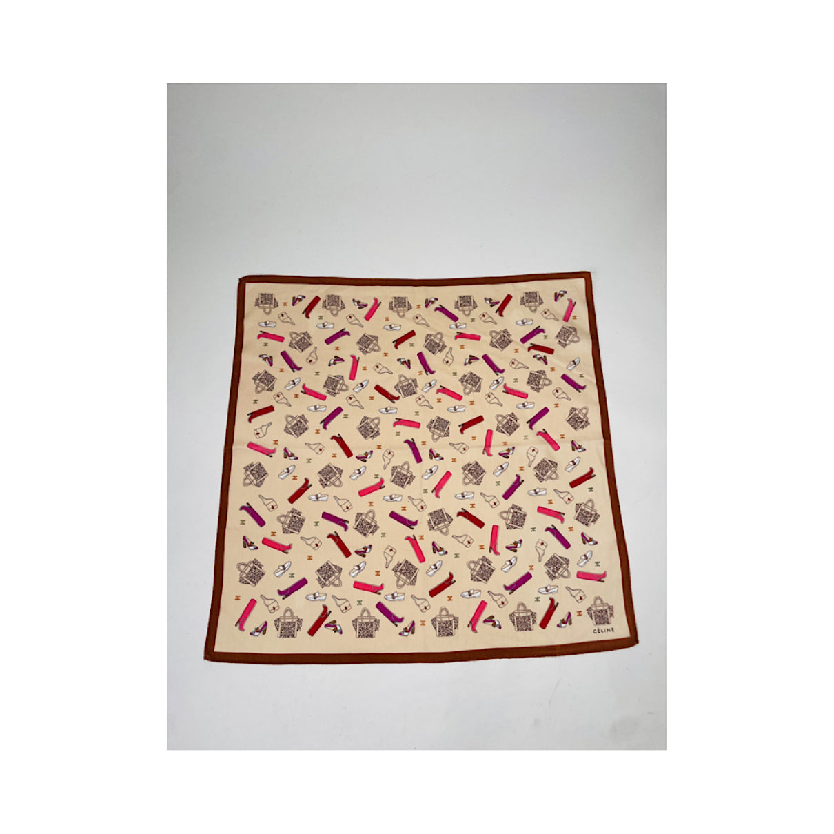 Celine Multicolour Silk Silk Handkerchief image 2