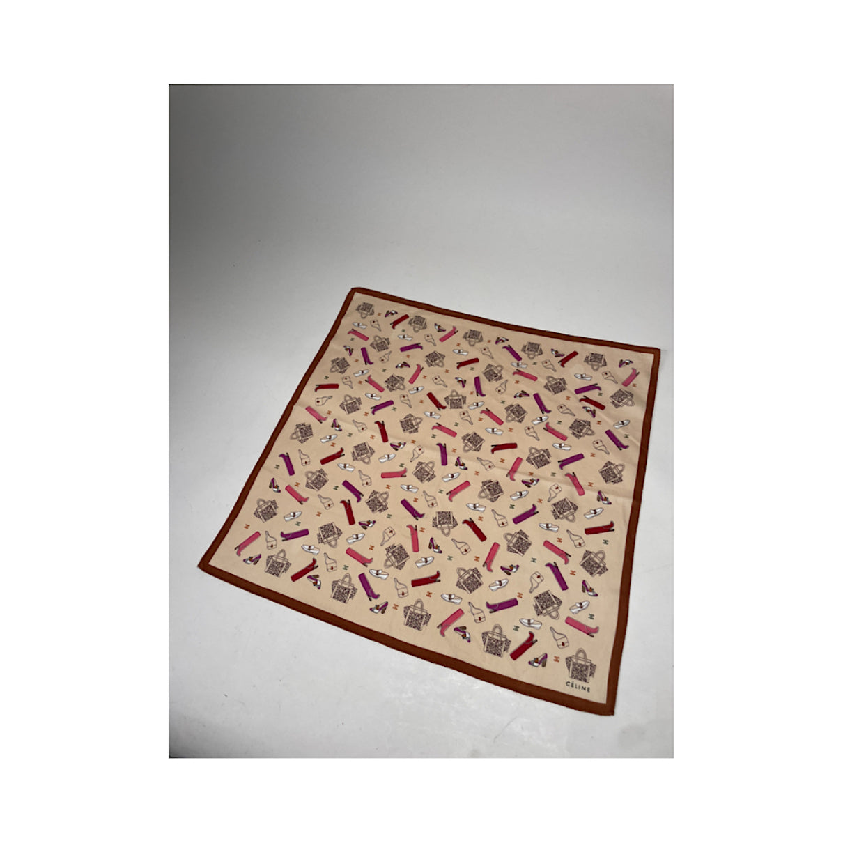 Celine Multicolour Silk Silk Handkerchief image 4