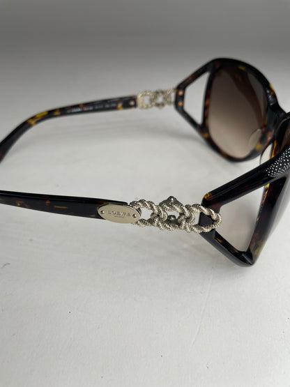 Vintage Loewe Madrid Oversized Sunglasses Brown