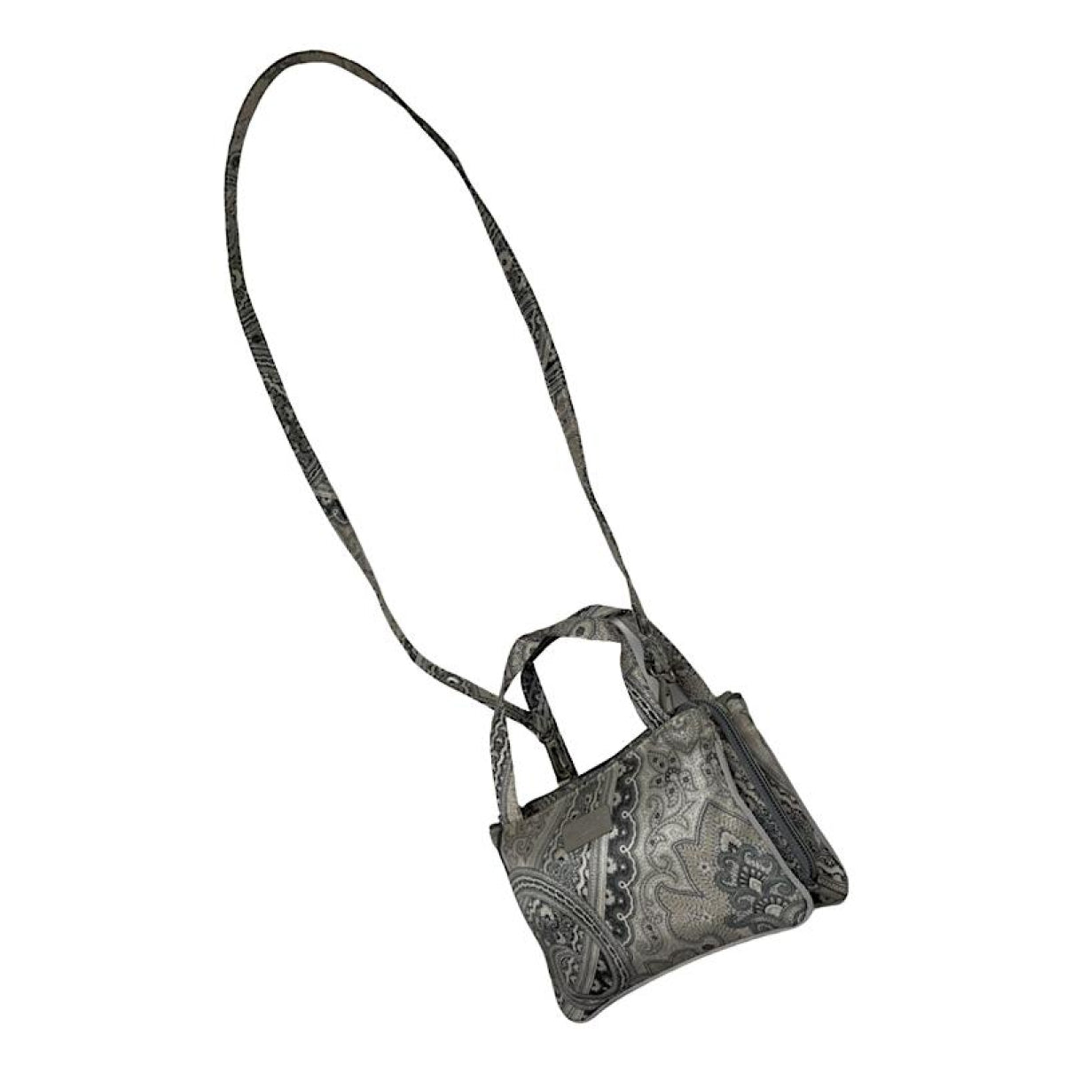Etro Silver Polyester Handbag image 1