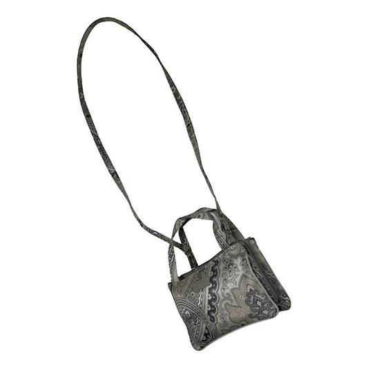 Etro Silver Polyester Handbag image 1
