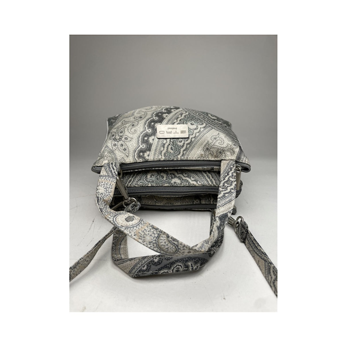 Etro Silver Polyester Handbag image 2
