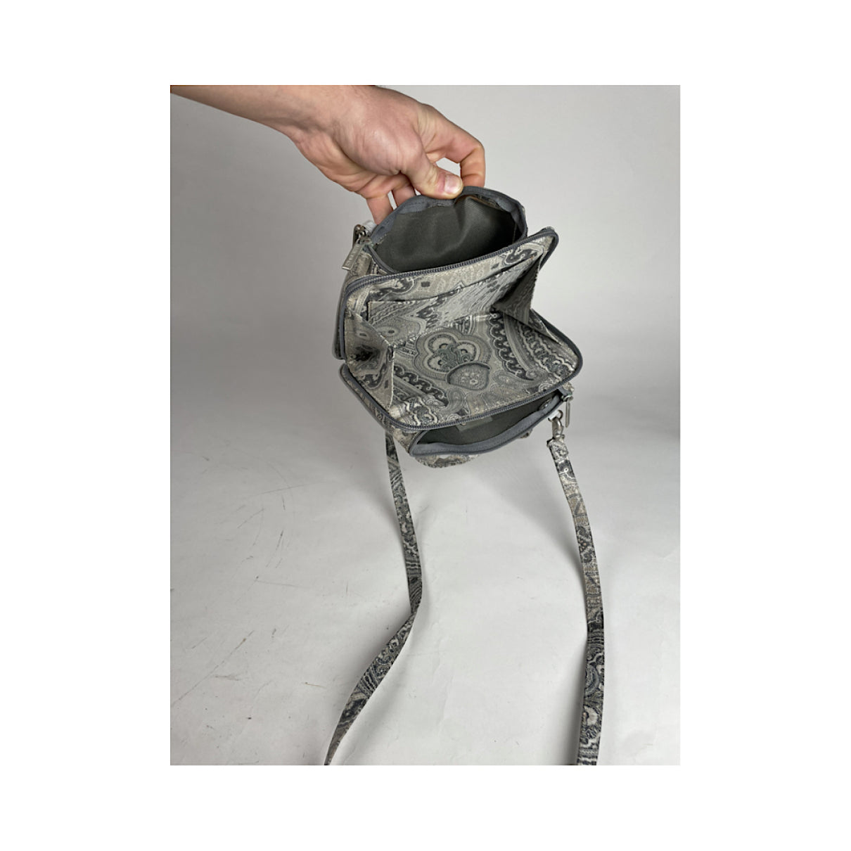 Etro Silver Polyester Handbag image 3