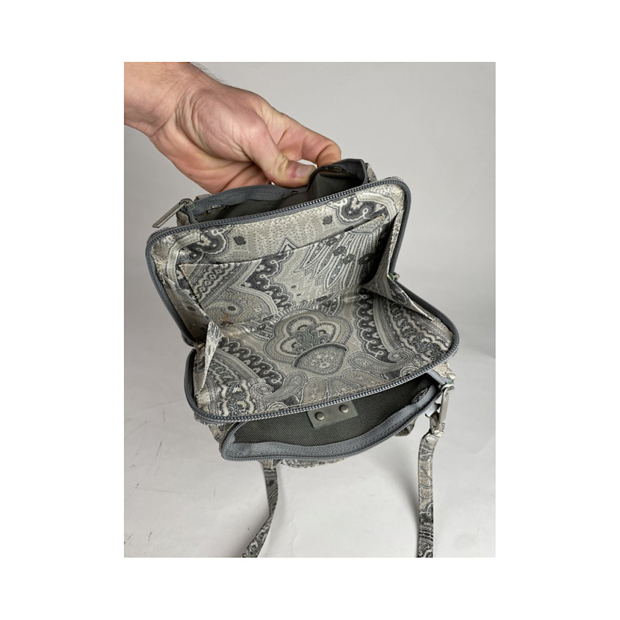 Etro Silver Polyester Handbag image 4