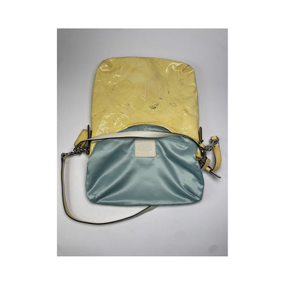 Coach Hamilton Hobo Yellow Patent Leather Handbag image 2