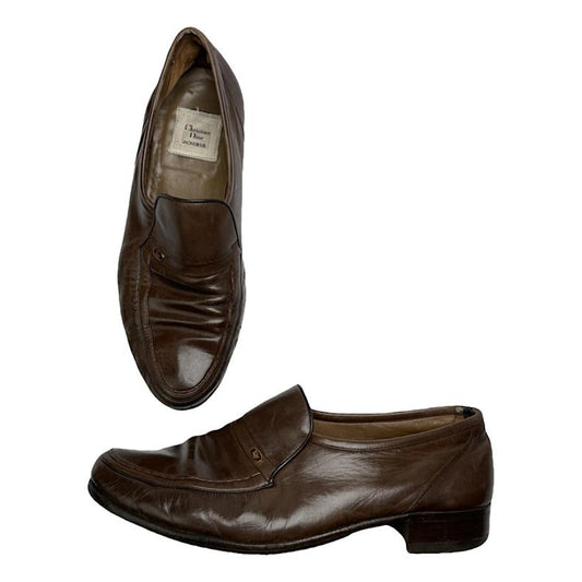 Dior Homme Brown Leather Flat image 1