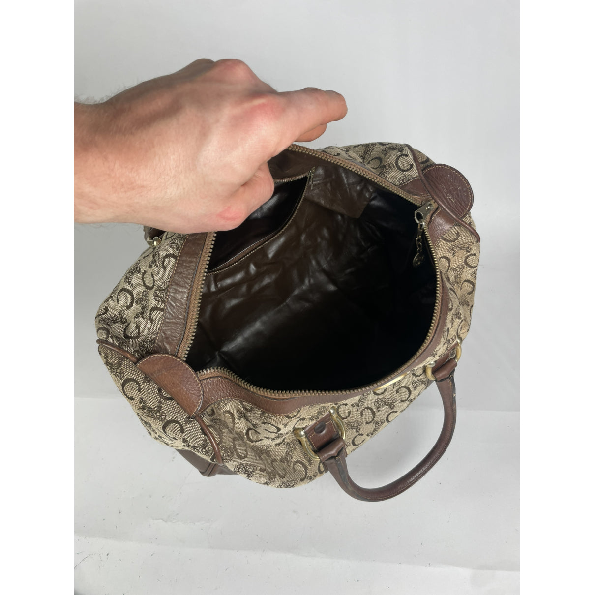 Celine SAC SEAU Brown Leather Handbag image 2