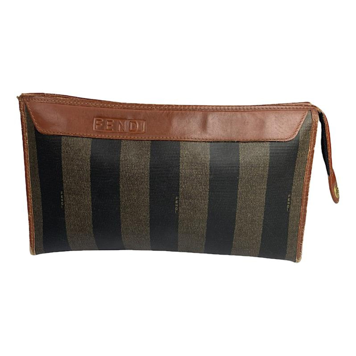 Fendi Baguette Black Leather Clutch Bag image 1