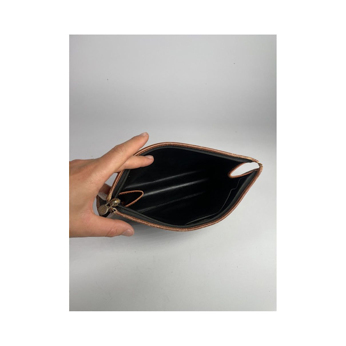 Fendi Baguette Black Leather Clutch Bag image 2