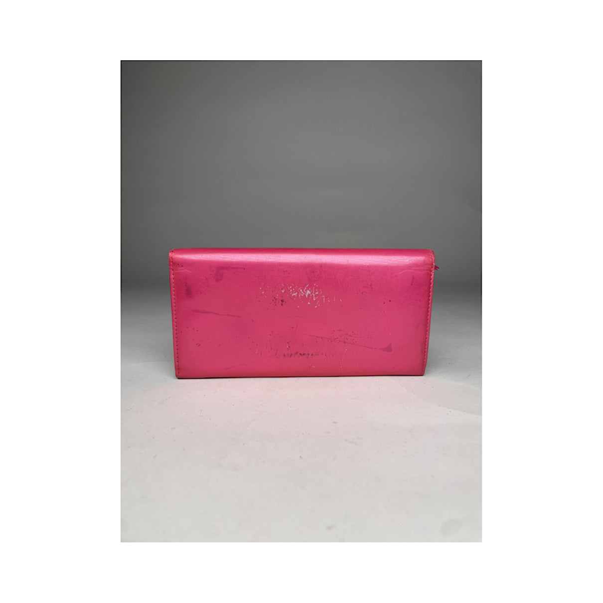 Dior Lady Dior Pink Patent Leather Wallet image 2