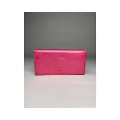 Dior Lady Dior Pink Patent Leather Wallet image 2