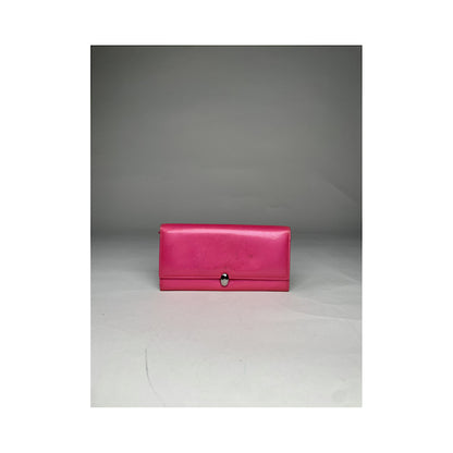 Dior Lady Dior Pink Patent Leather Wallet image 3