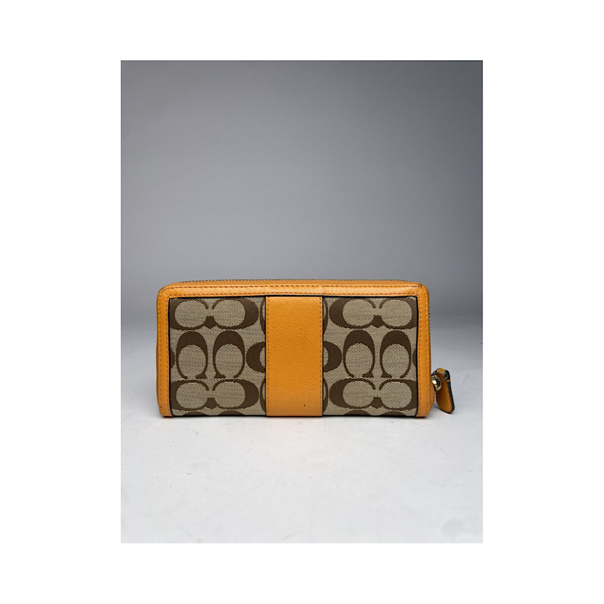 Coach Cartable mini sierra Orange Leather Wallet image 2