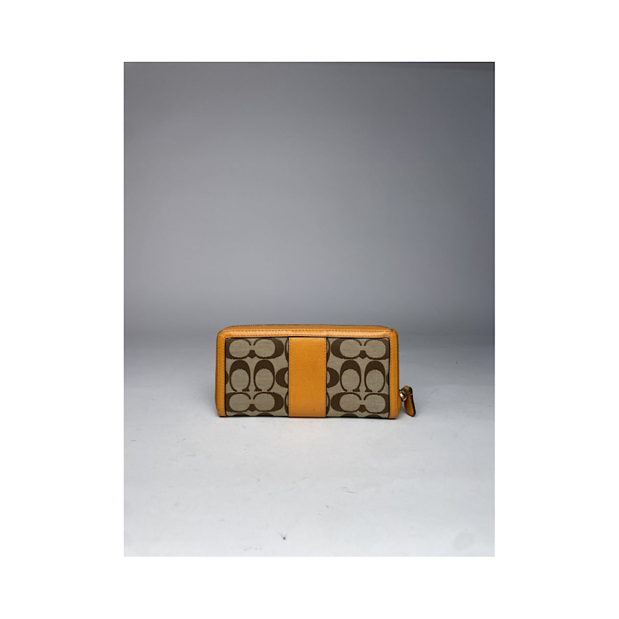 Coach Cartable mini sierra Orange Leather Wallet image 3