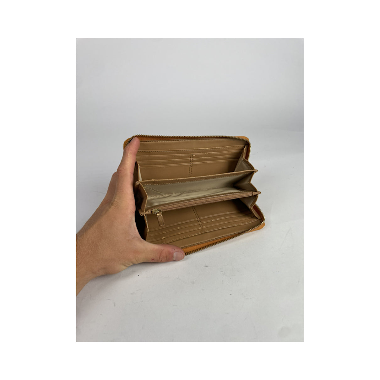 Coach Cartable mini sierra Orange Leather Wallet image 4