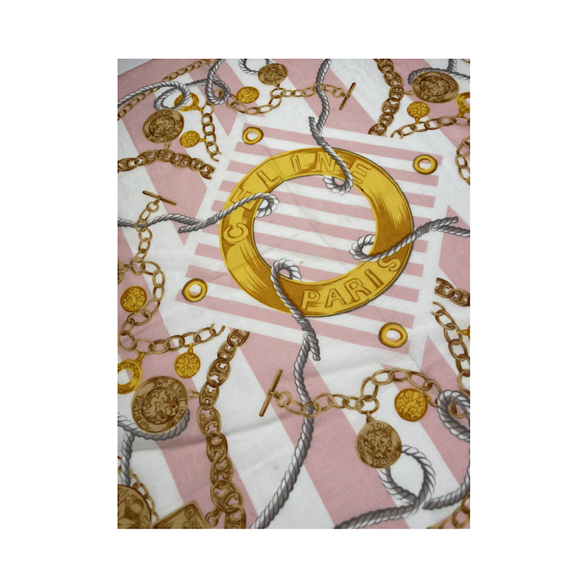 Celine Pink Silk Silk Handkerchief image 2