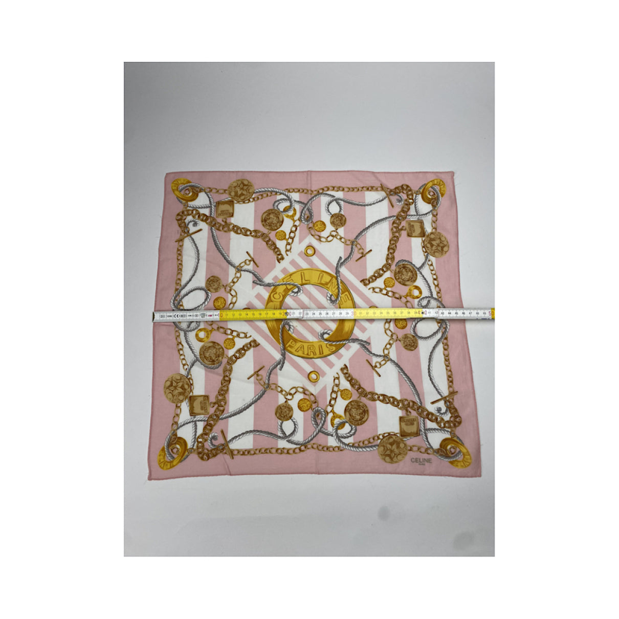 Celine Pink Silk Silk Handkerchief image 4