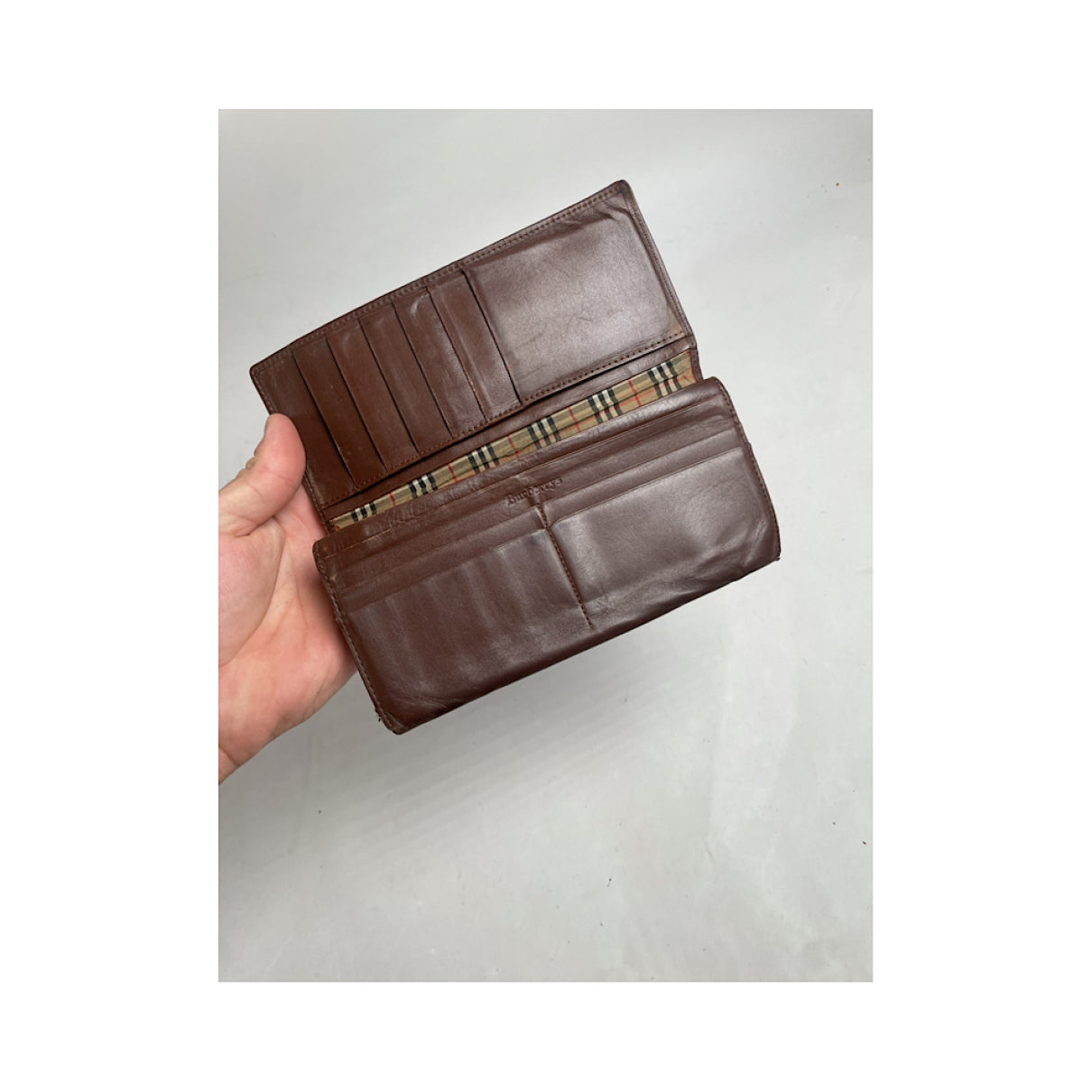 Burberry Brown Leather Wallet image 3