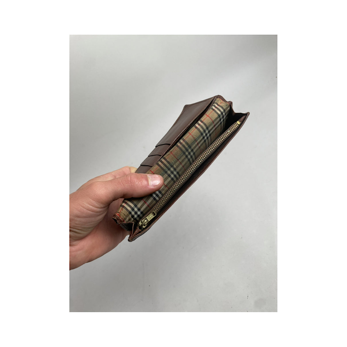 Burberry Brown Leather Wallet image 4