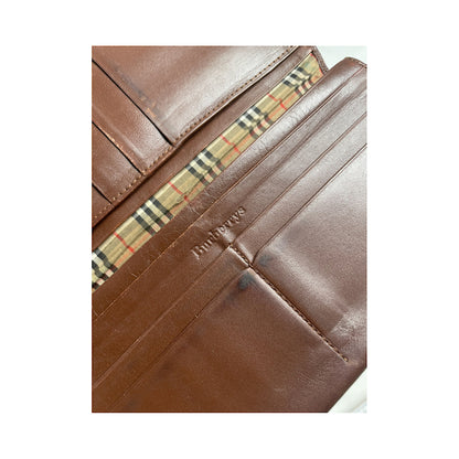 Burberry Brown Leather Wallet image 5