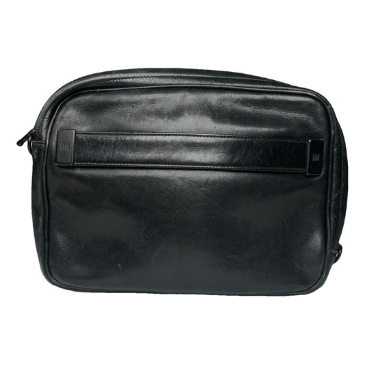 Issey Miyake Black Leather Clutch Bag image 1