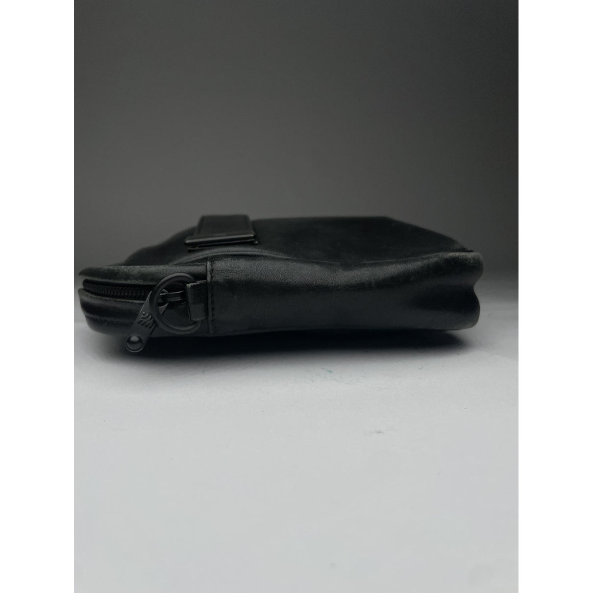 Issey Miyake Black Leather Clutch Bag image 5
