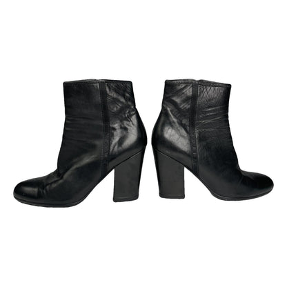 Prada Monolith  Black Leather Ankle Boots image 1