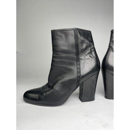 Prada Monolith  Black Leather Ankle Boots image 2