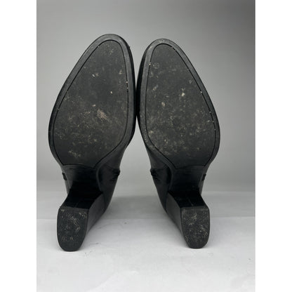 Prada Monolith  Black Leather Ankle Boots image 4