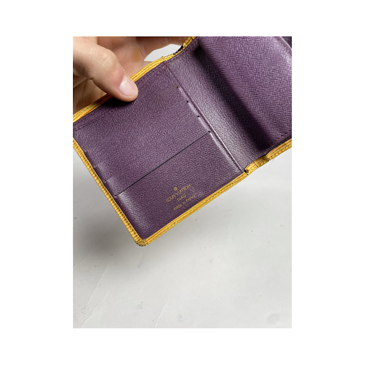 Louis Vuitton Yellow Leather Purse image 4