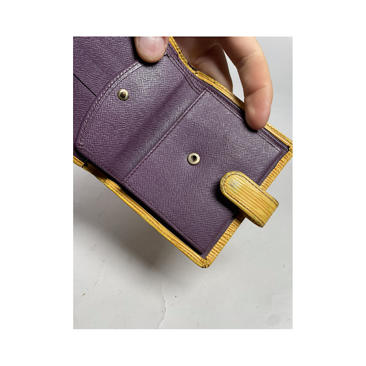 Louis Vuitton Yellow Leather Purse image 5