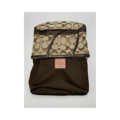 Coach Signature Sufflette Brown Leather Handbag image 2