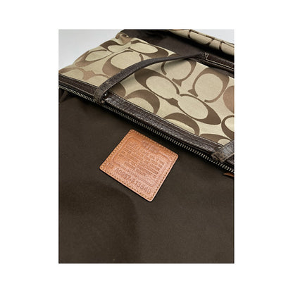 Coach Signature Sufflette Brown Leather Handbag image 3