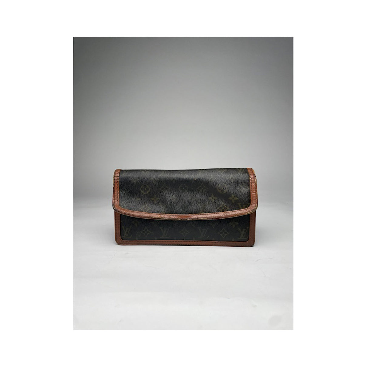 Louis Vuitton Neverfull Brown Leather Clutch Bag image 2