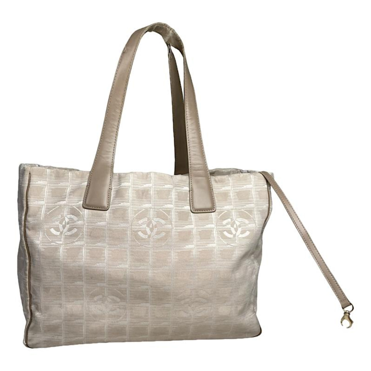 Chanel Beige Polyester Handbag image 1