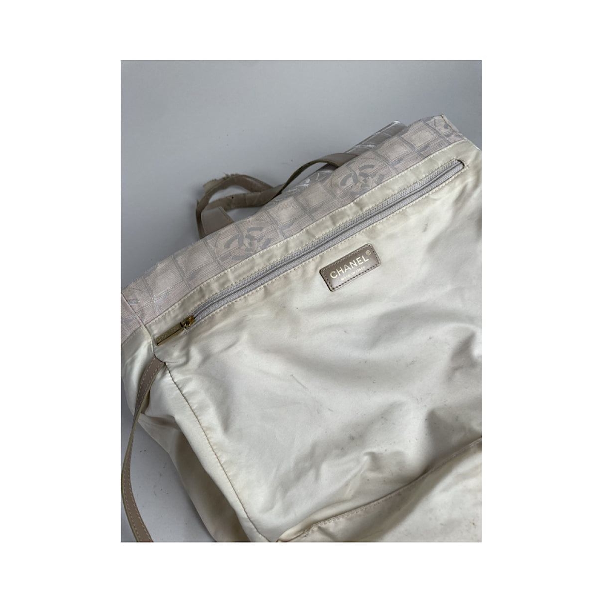 Chanel Beige Polyester Handbag image 3