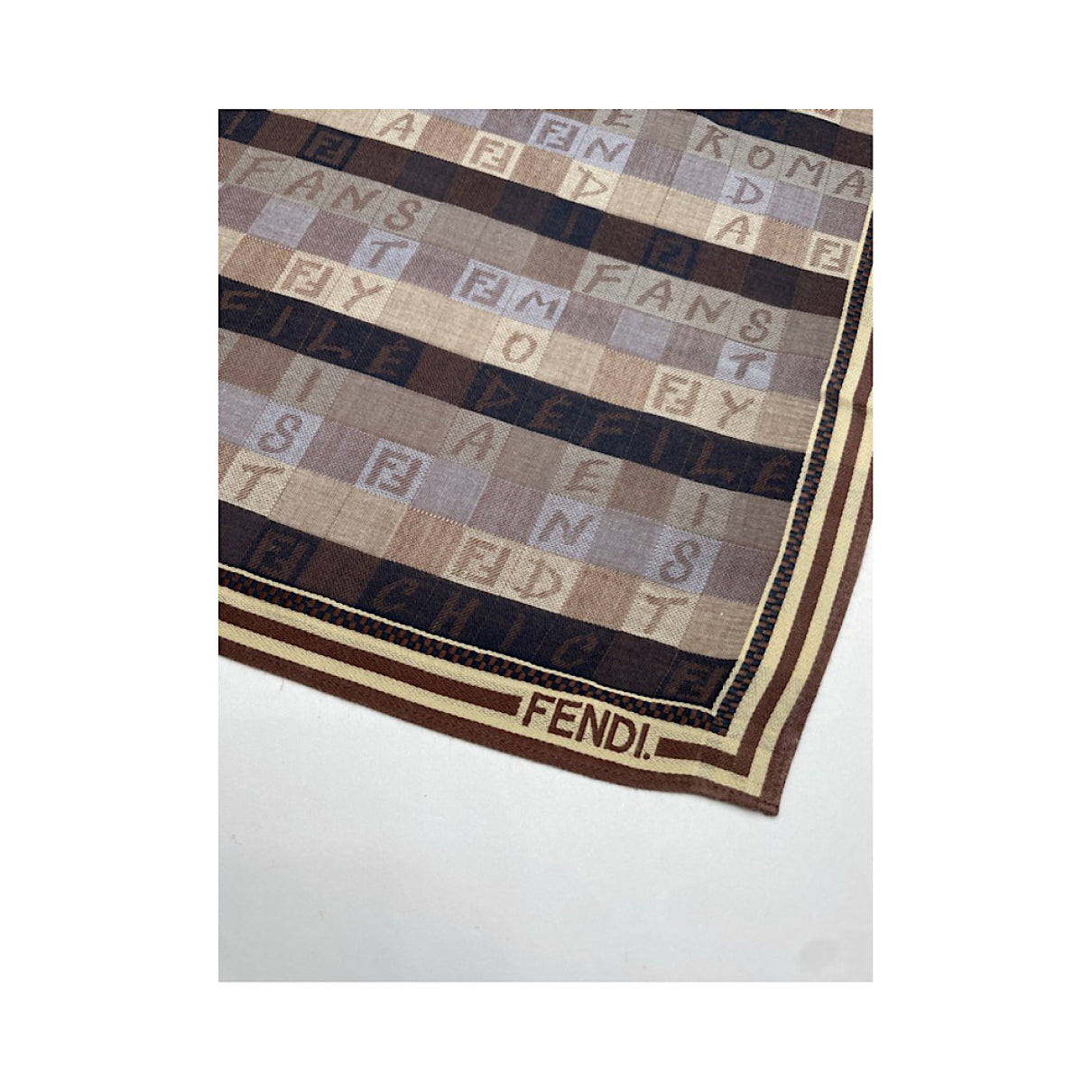 Fendi Purple Silk Scarf image 2