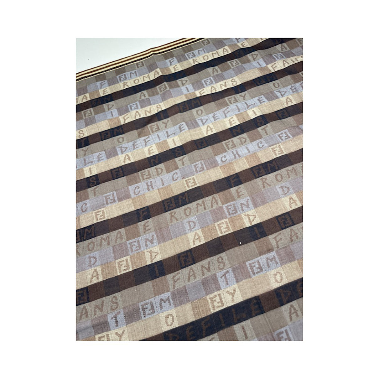 Fendi Purple Silk Scarf image 3