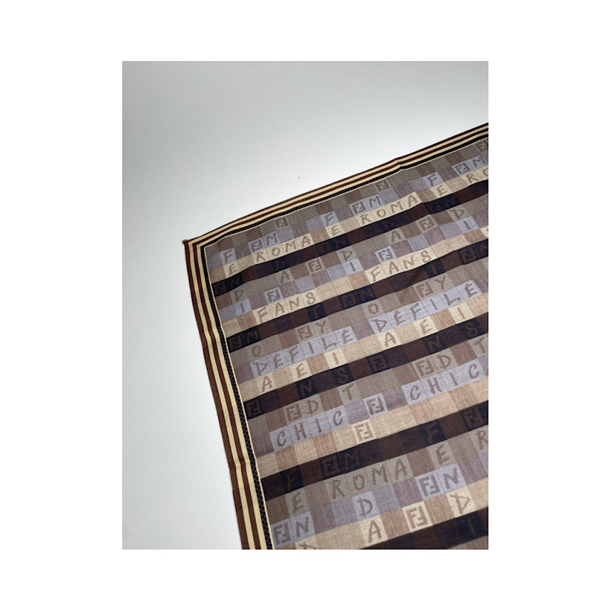 Fendi Purple Silk Scarf image 4