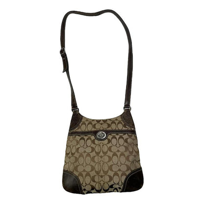 Coach Signature Sufflette Beige Leather Handbag image 1