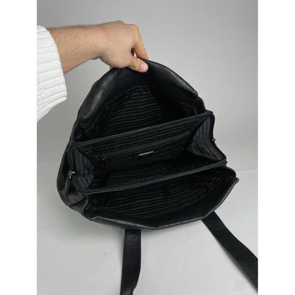 Prada Cleo Black Patent Leather Handbag image 3