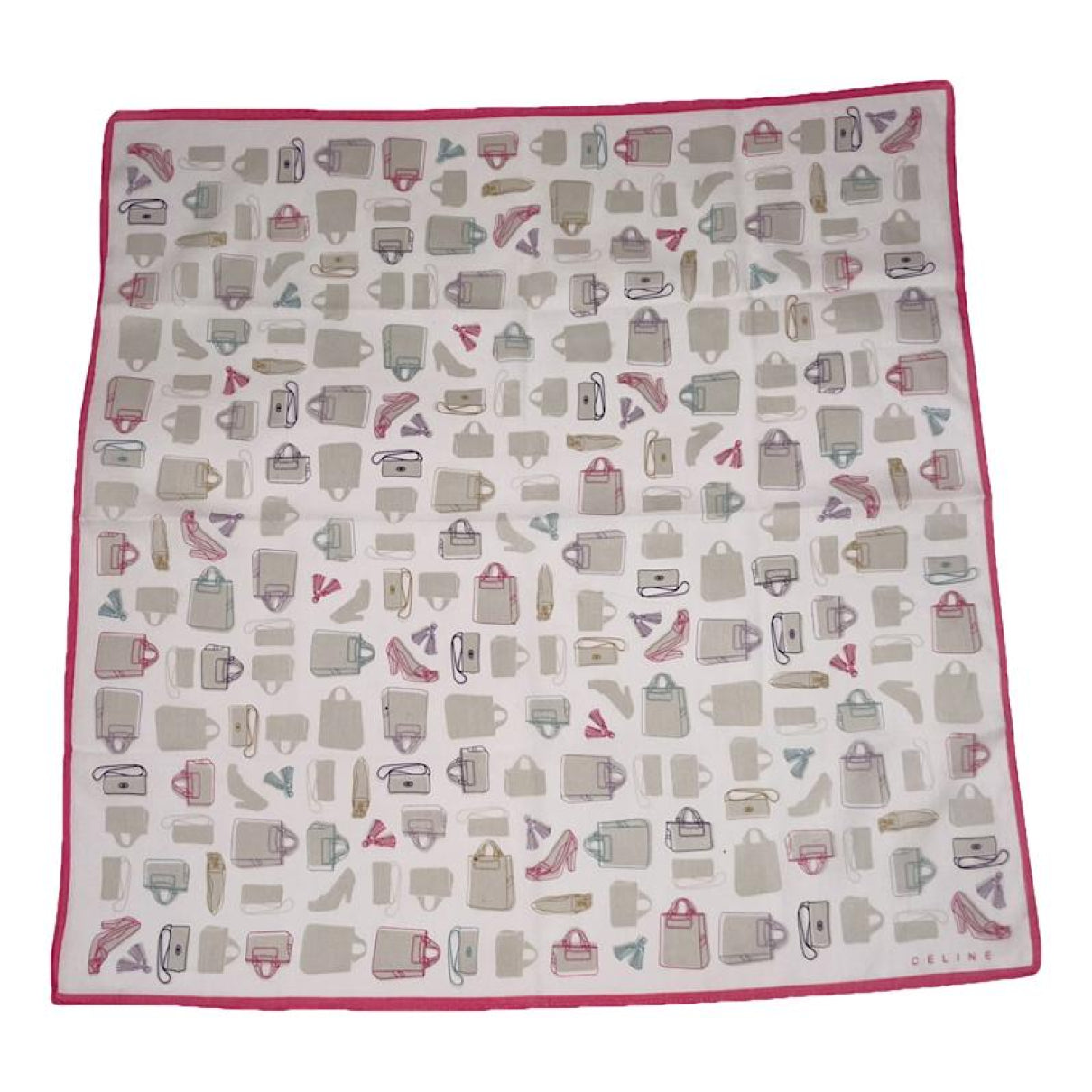 Celine Pink Silk Silk Handkerchief image 1