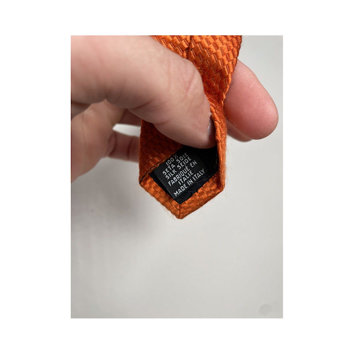 Yves Saint Laurent Orange Silk Ty image 4