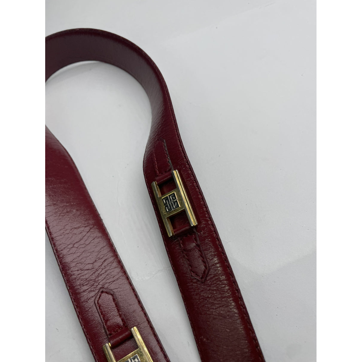 Givenchy Burgundy Leather Belt image 3