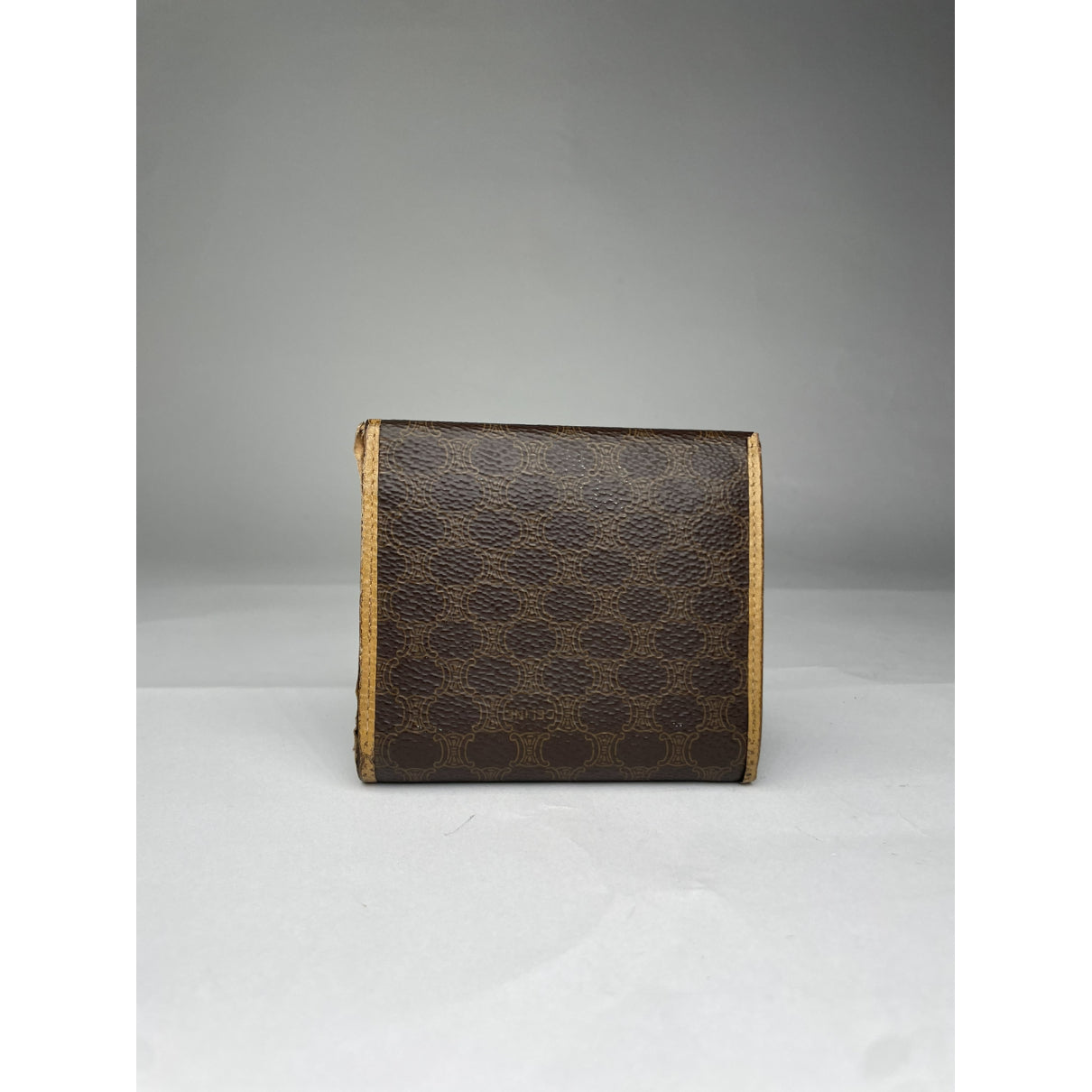 Celine Triomphe Brown Leather Wallet image 2