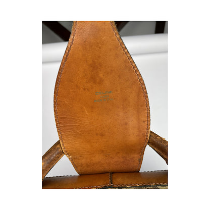 Celine Triomphe Vintage Brown Leather Travel Bag image 4