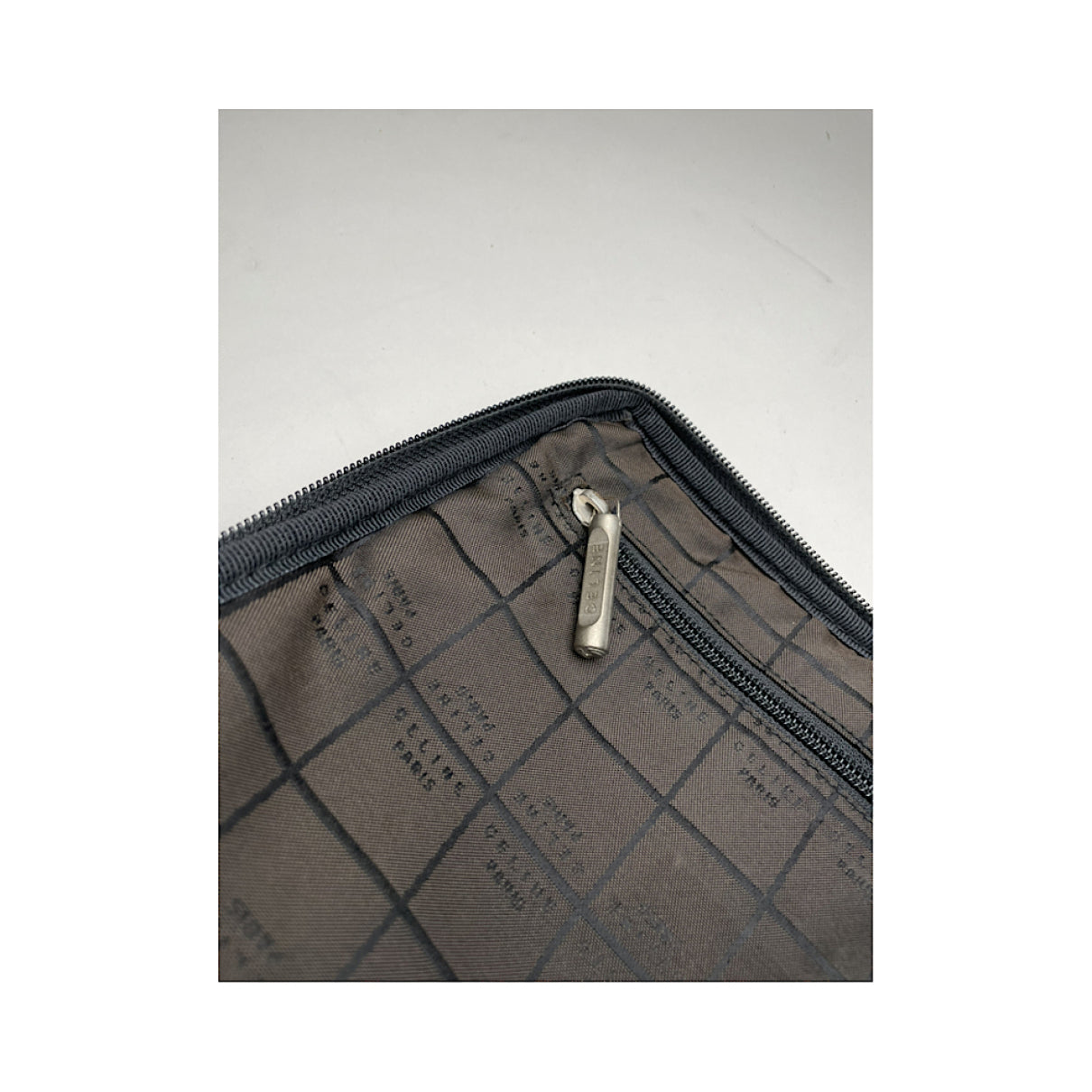 Celine Trio Black Leather Clutch Bag image 4