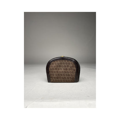 Fendi Baguette Brown Wool Wallet image 2